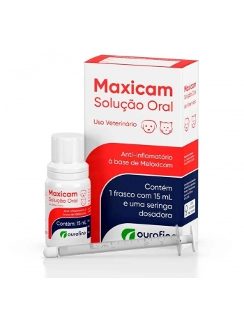 Anti-inflamatório Maxicam Solução oral 15ml - Ourofino