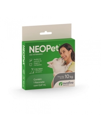 Antipulgas e Carrapatos Neopet 0,67 mL Até 10Kg - Ourofino