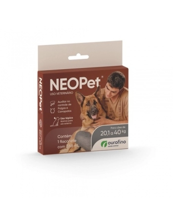 Antipulgas e Carrapatos Neopet 2,68 mL 20,1Kg a 40Kg - Ourofino