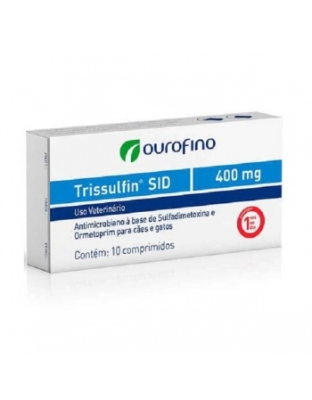 Antimicrobiano Trissulfin SID Cartela 400mg - Ourofino