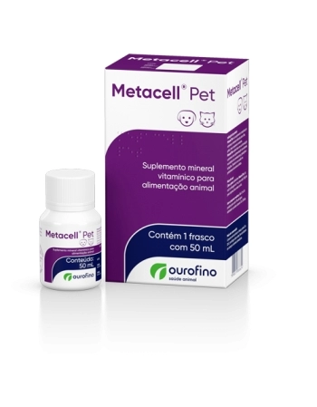 Suplemento VItamínico Metacell Pet c/ seringa - Ourofino