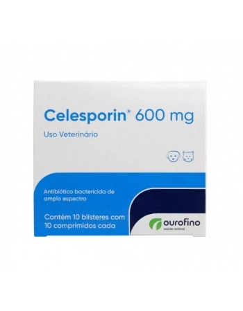 Antimicrobiano Celesporin Comprimido Dipyrone 10x10x600mg - Ouro Fino