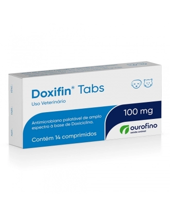 Antimicrobiano Doxifin Tabl Cartela 100mg - Ouro Fino