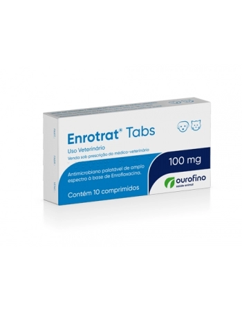 Antimicrobiano Enrotrat Display 100mg - Ouro Fino