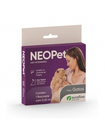 Antipulgas e Carrapatos Neopet 0,32 mL Até 8Kg - Ourofino