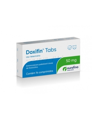 Antimicrobiano Doxifin Cartela 50mg - Ourofino