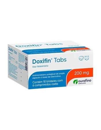 Antimicrobiano Doxifin Display 200mg - Ourofino