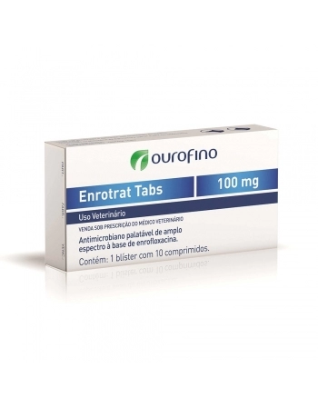 Antimicrobiano Enrotrat TABS 100mg - Ourofino