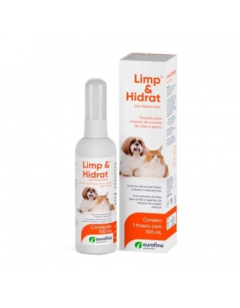 Solução para limpeza de ouvido Limp & Hidrat - Ourofino