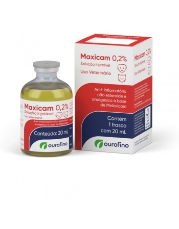 Anti-inflamatório Maxicam 0,2% 20ml - Ourofino